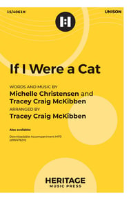 If I Were a Cat Unison choral sheet music cover Thumbnail